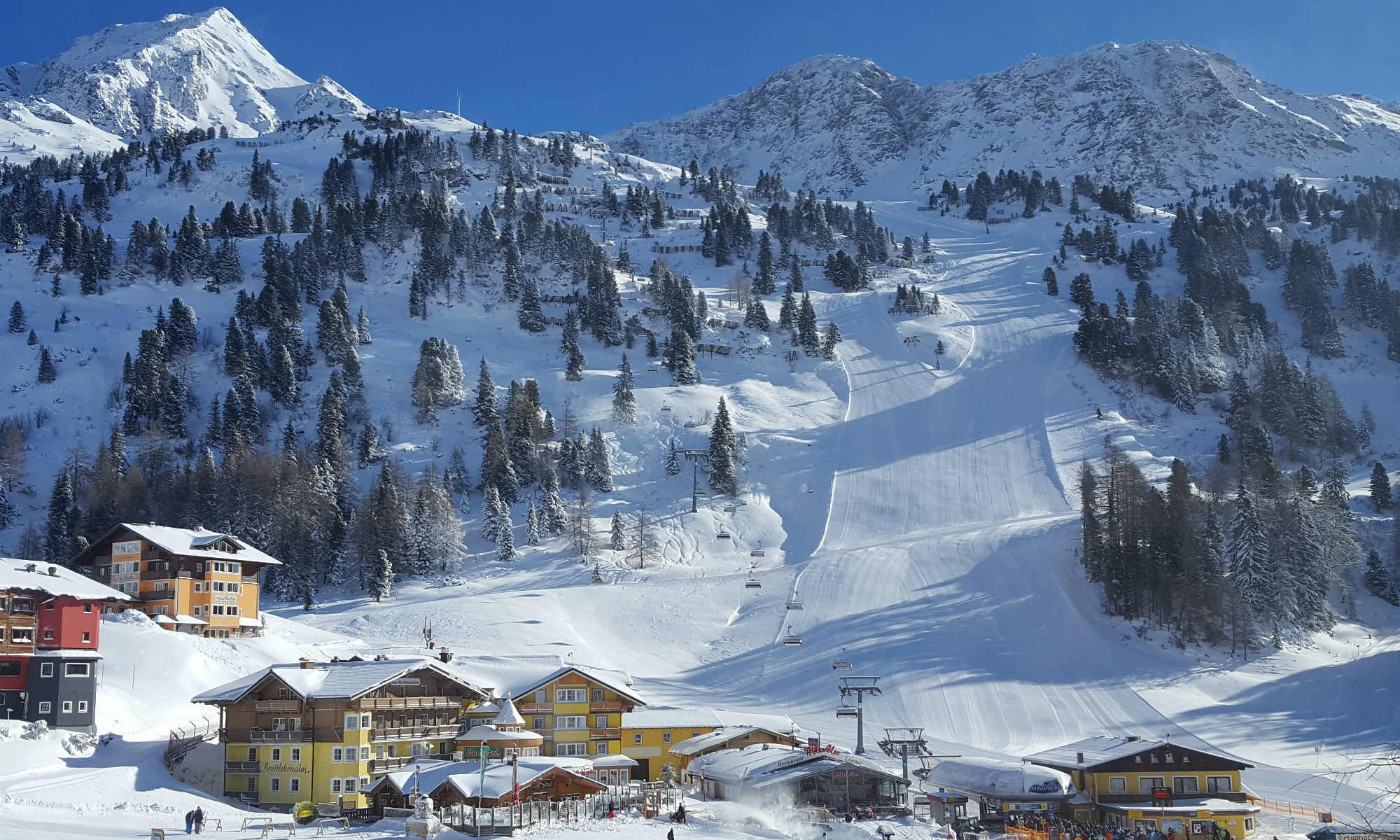 Winterlandschaft in Obertauern.