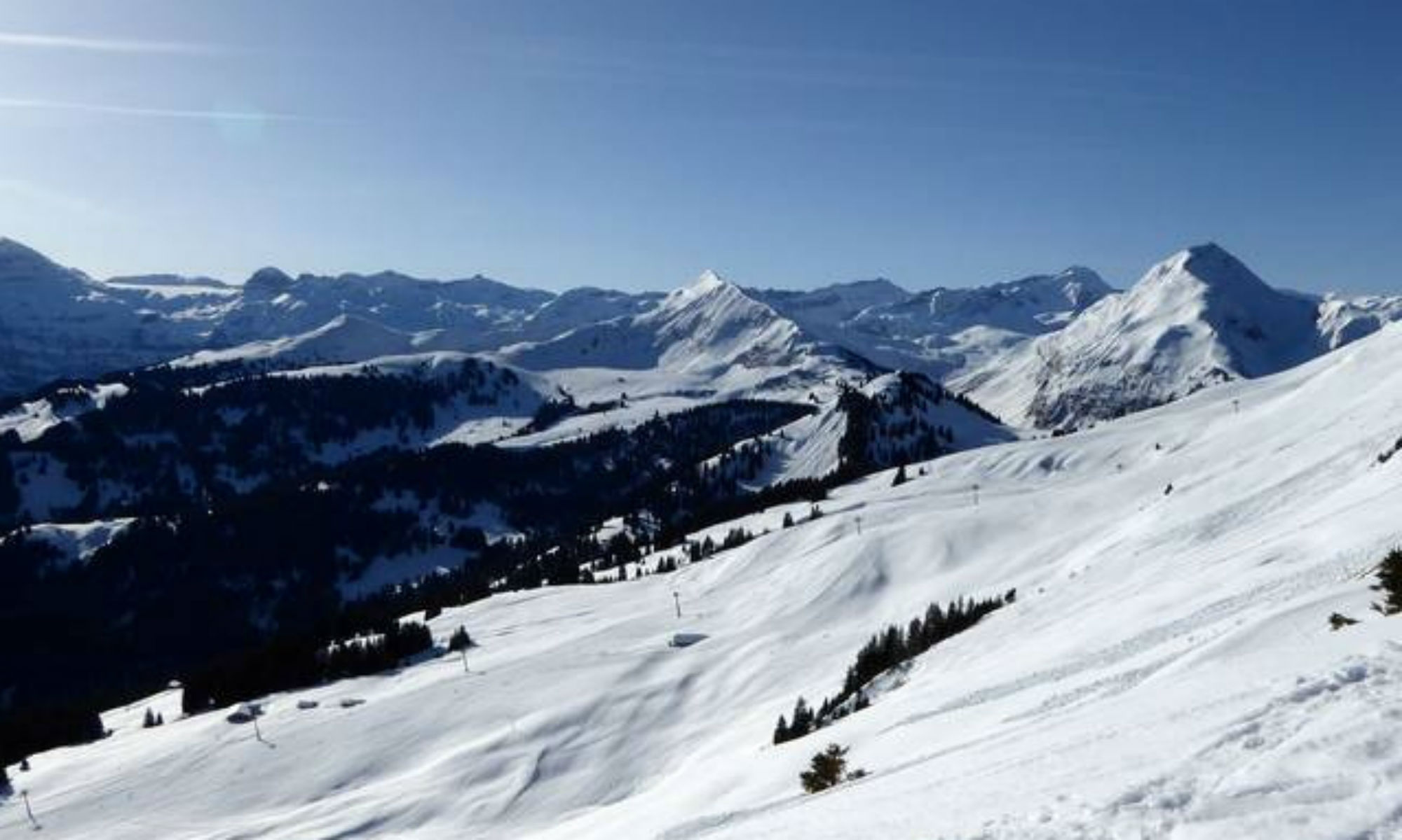Panorama des Parwengesattel vom Rinderberg aus.