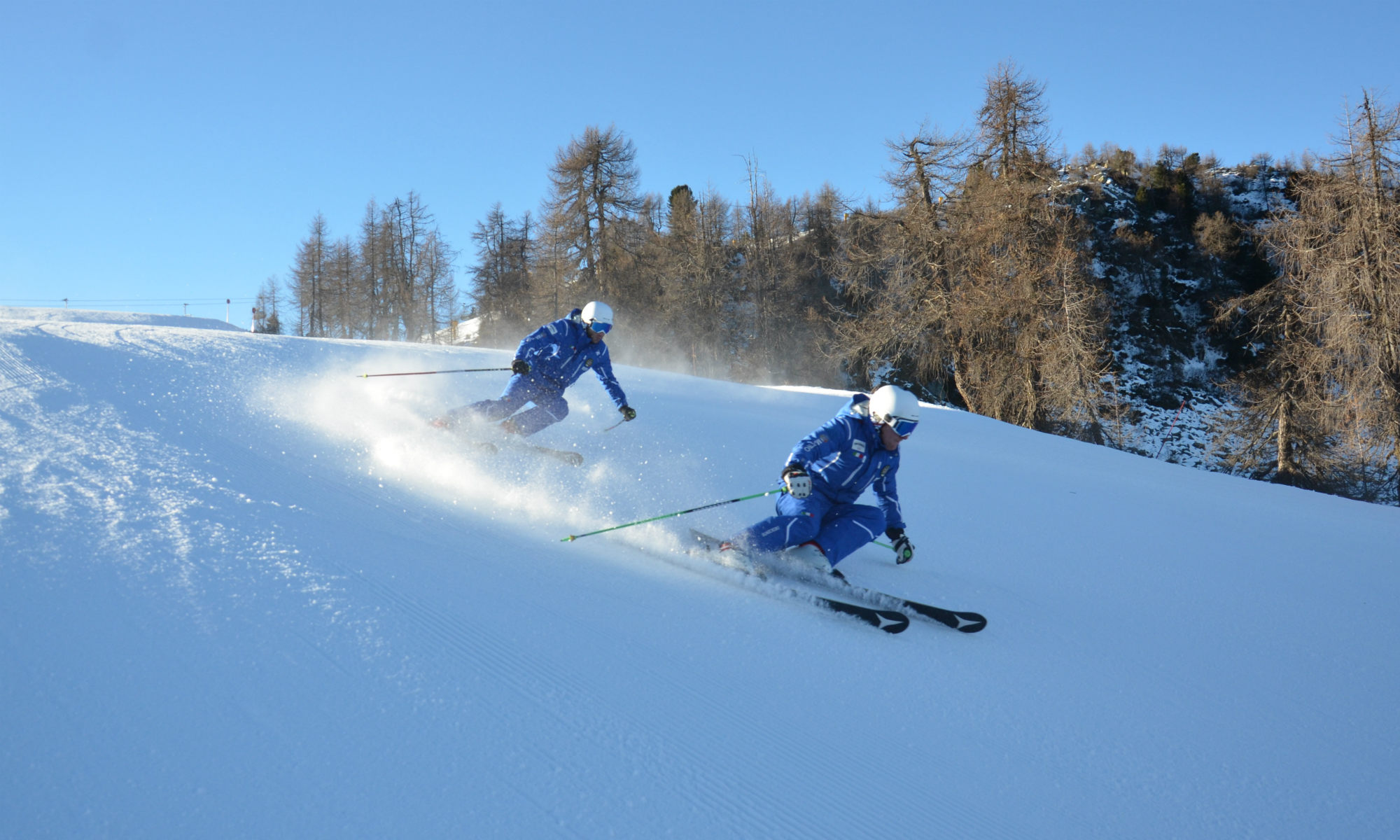 Le piste di Folgarida durante il periodo natalizio sono sempre perfettamente imbiancate. 