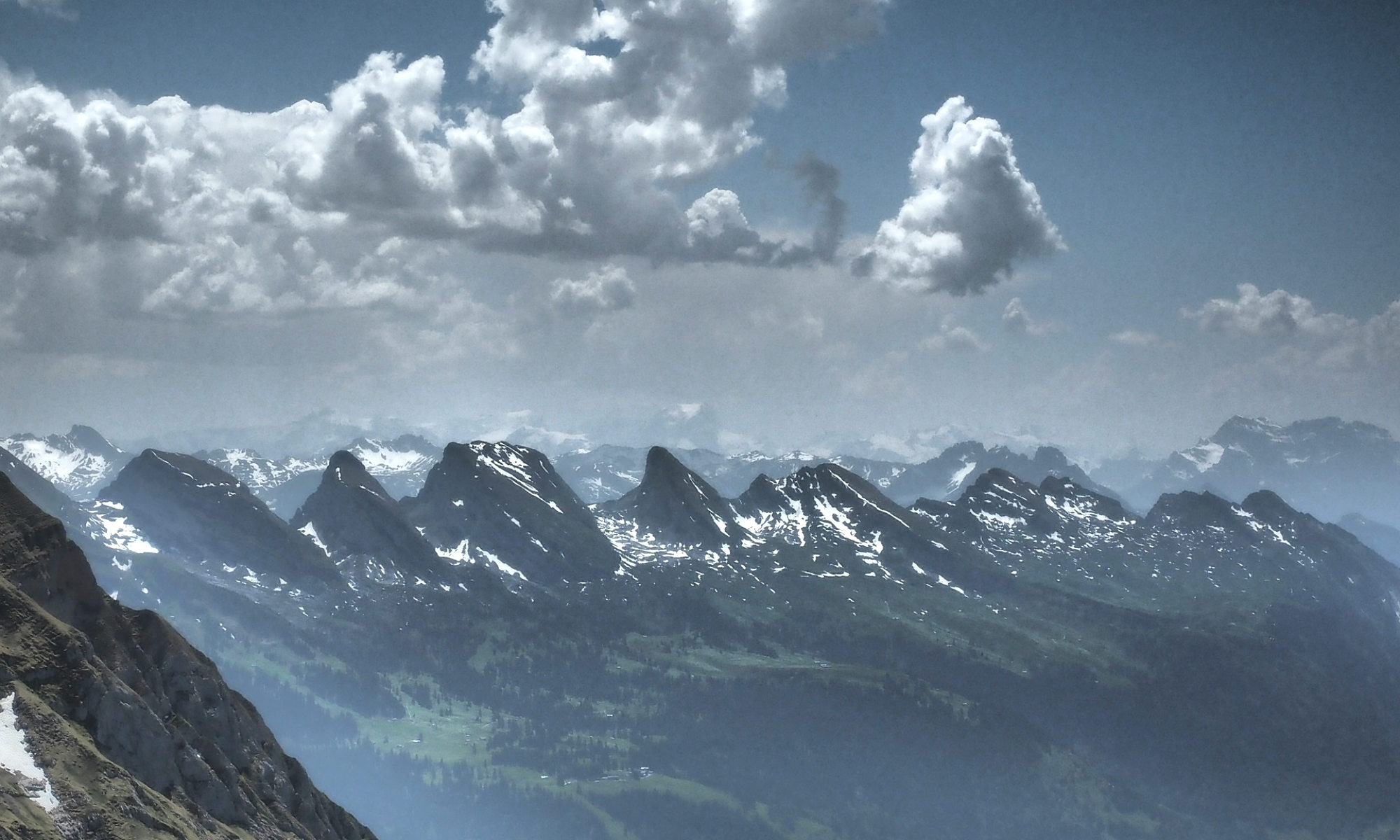 Le panorama montagneux des Churfirsten.