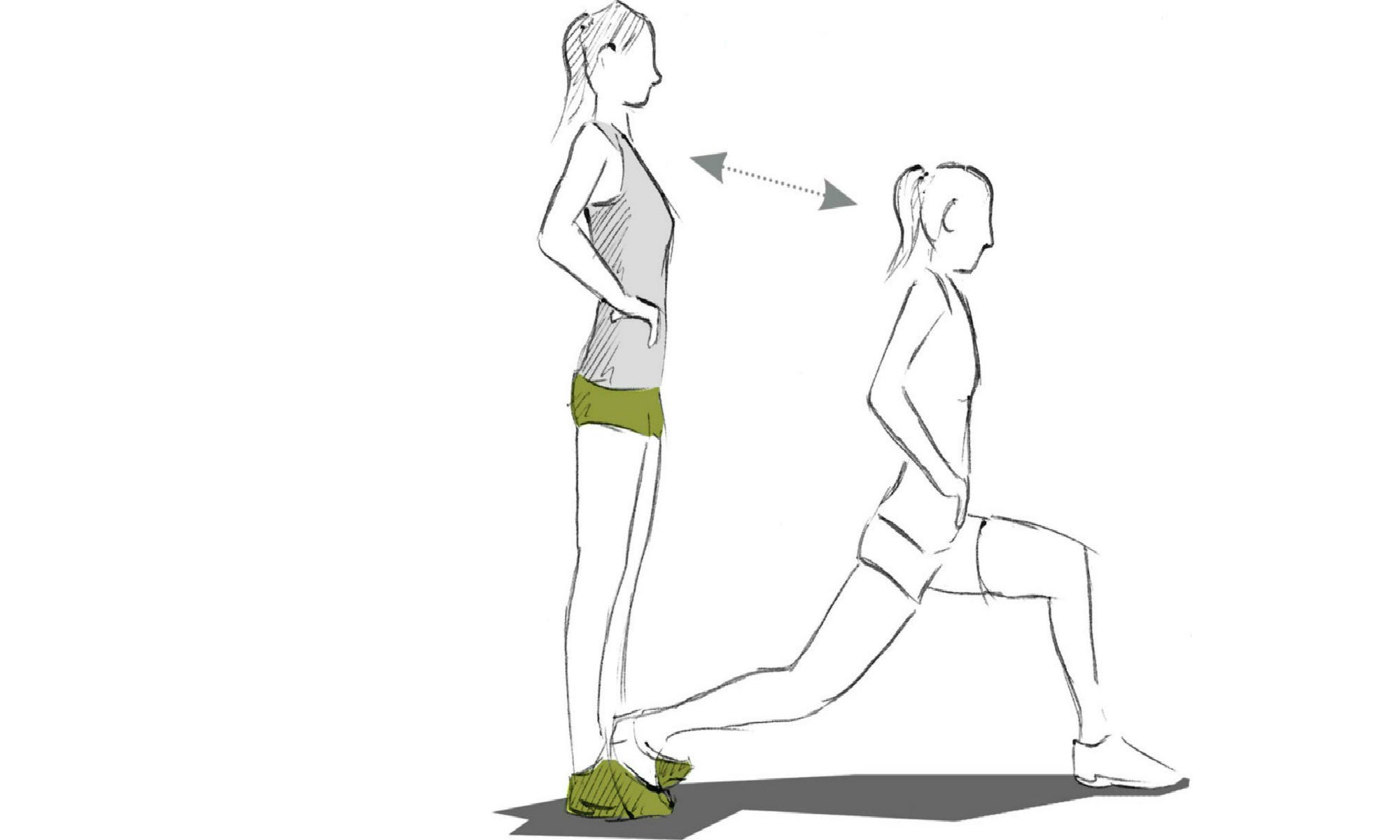 The single leg knee bend exercise.