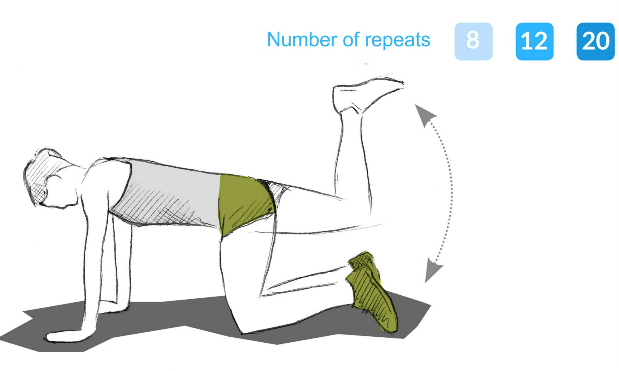 The heel lift exercise.