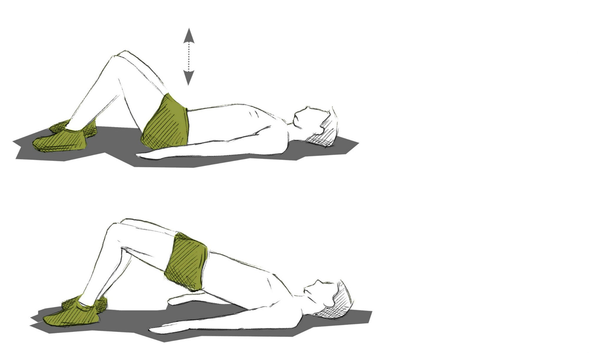 The pelvic lift exercise.
