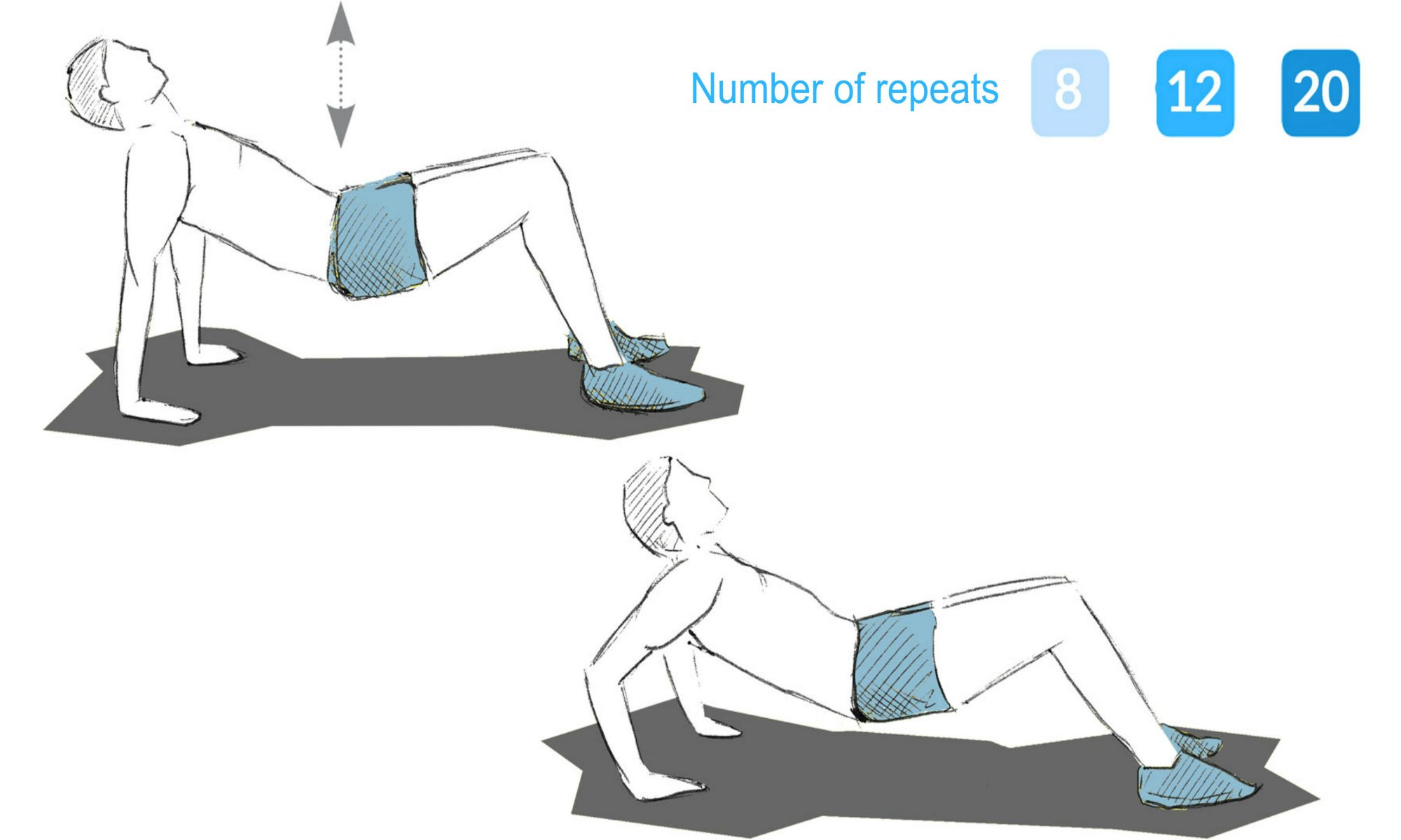 The reverse push up exercise.