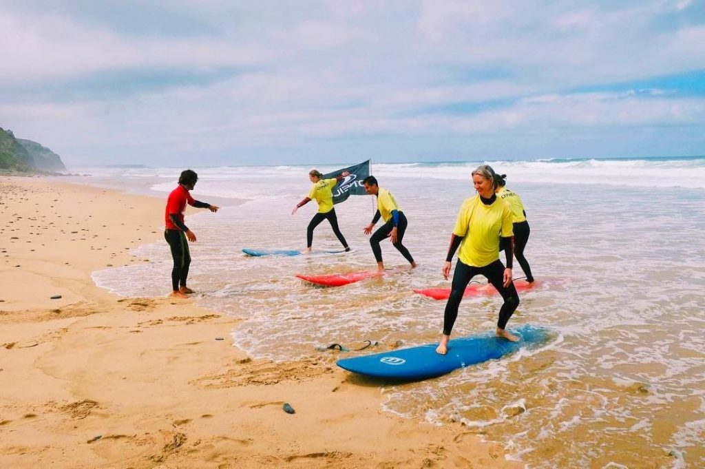 Why not choose the beautiful Monte Clérigo beach for surfing in Portugal?