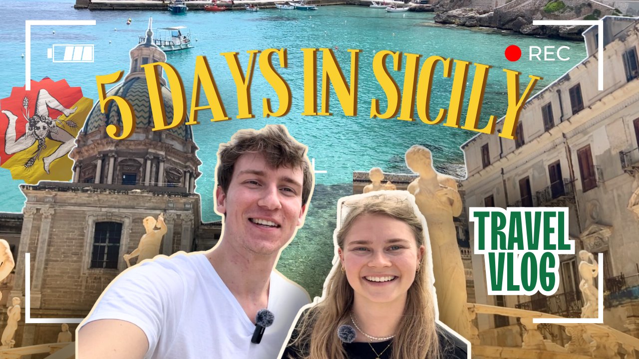 Die Protagonisten des Videos über die 5-tägige Reise in Sizilien, Jonas und Sophie.