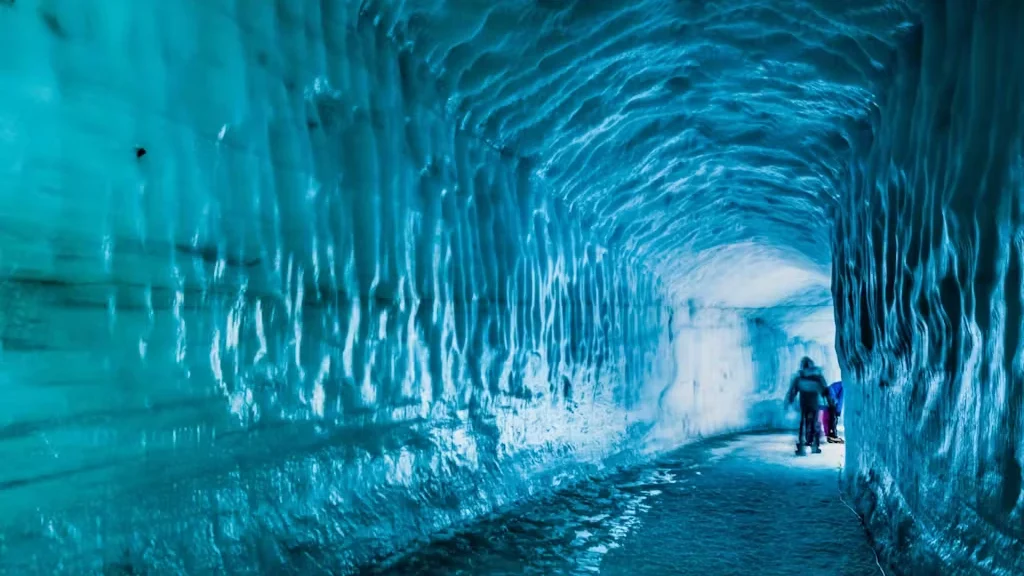 The Langjökull Ice Tunnel.