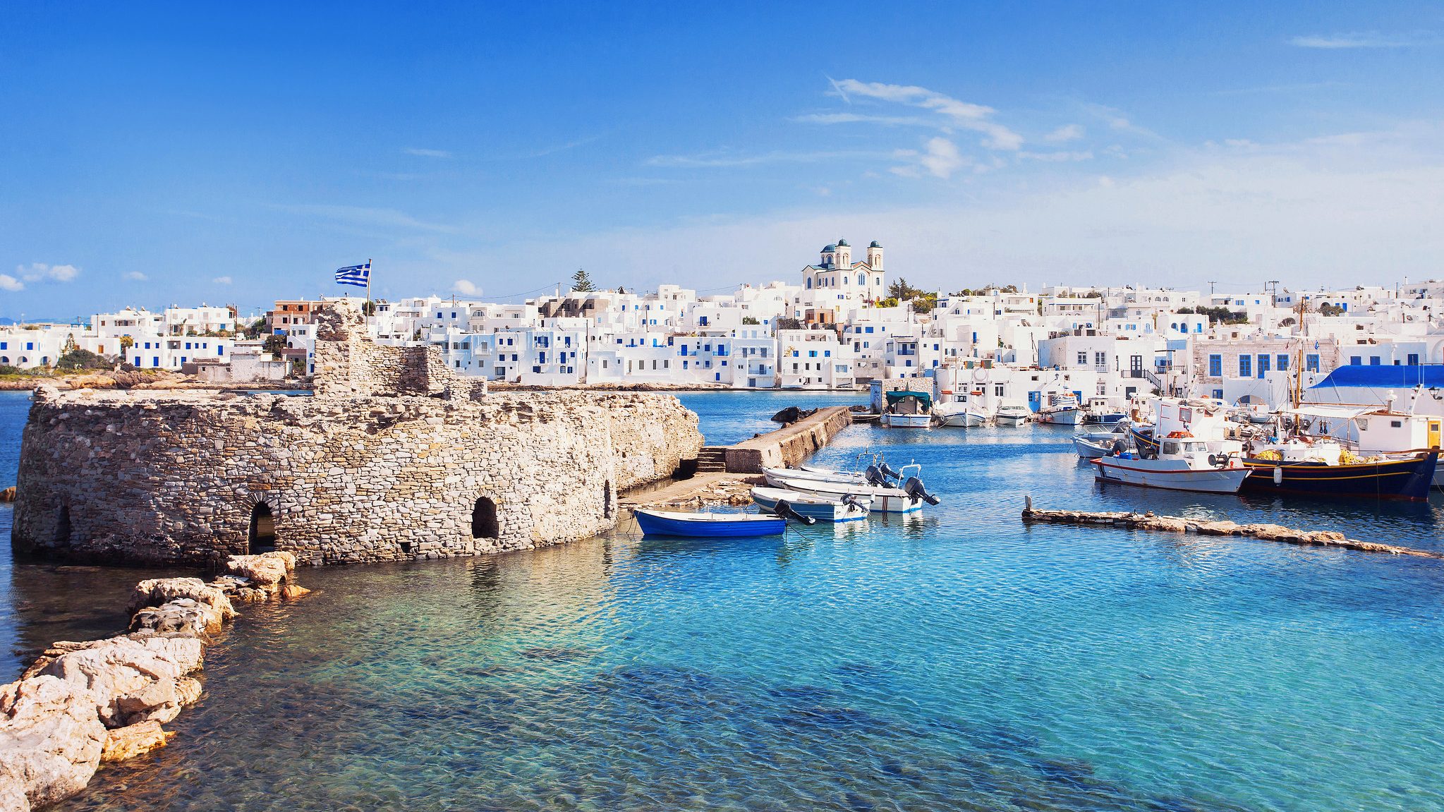 Naousa village on Paros Island.