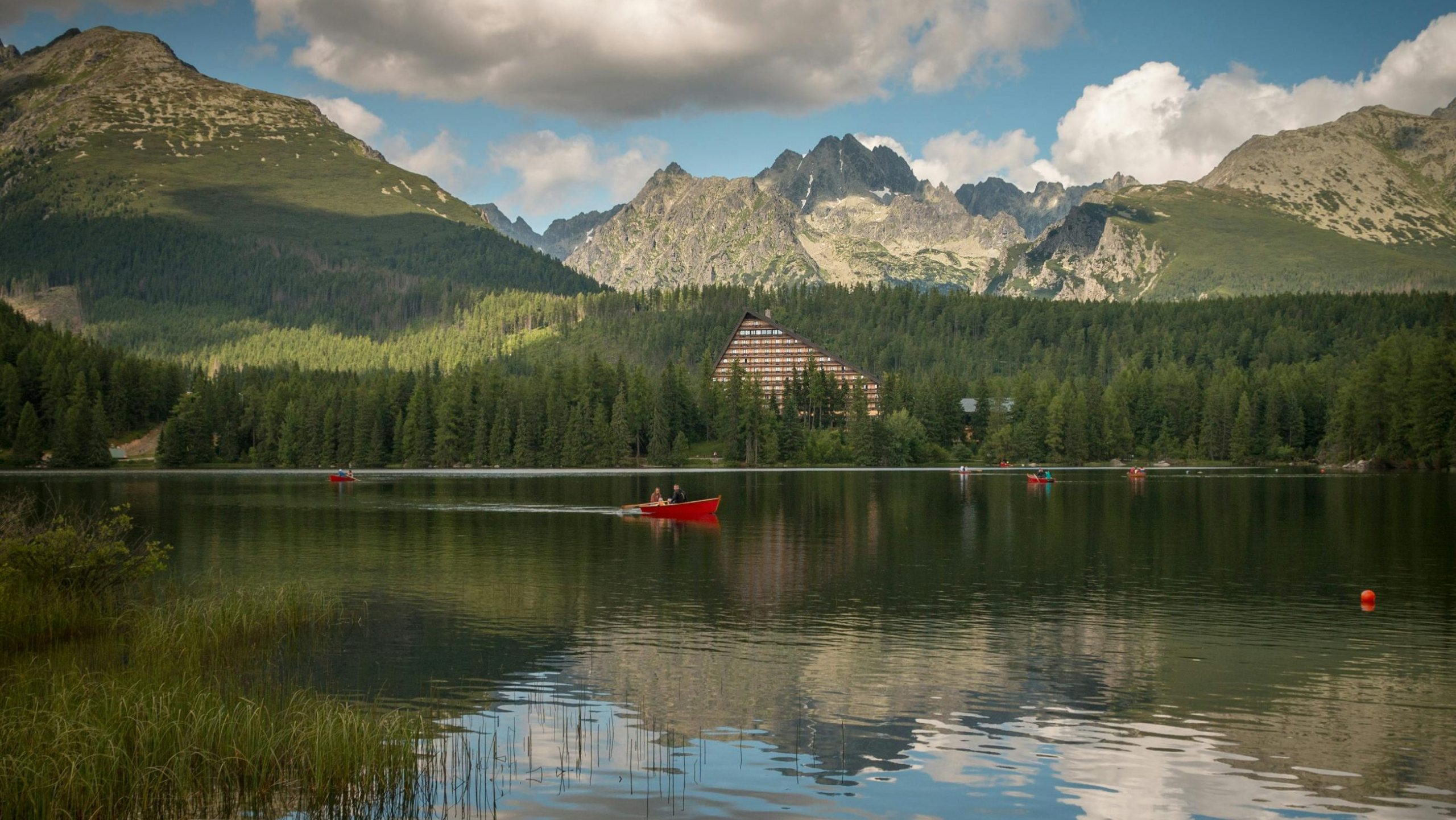 Štrbské Pleso Lake.