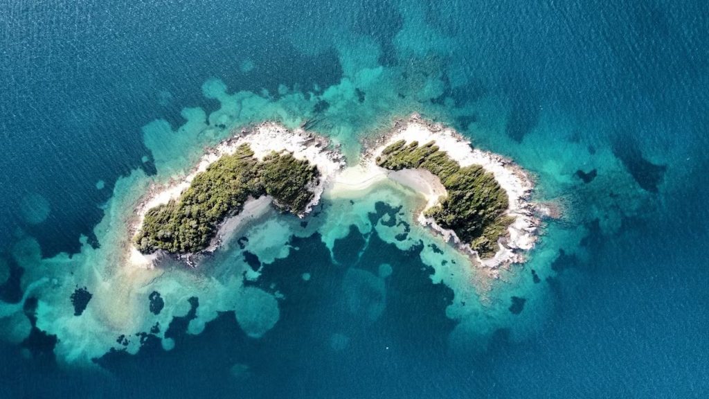 Two of the Ksamil Islands.